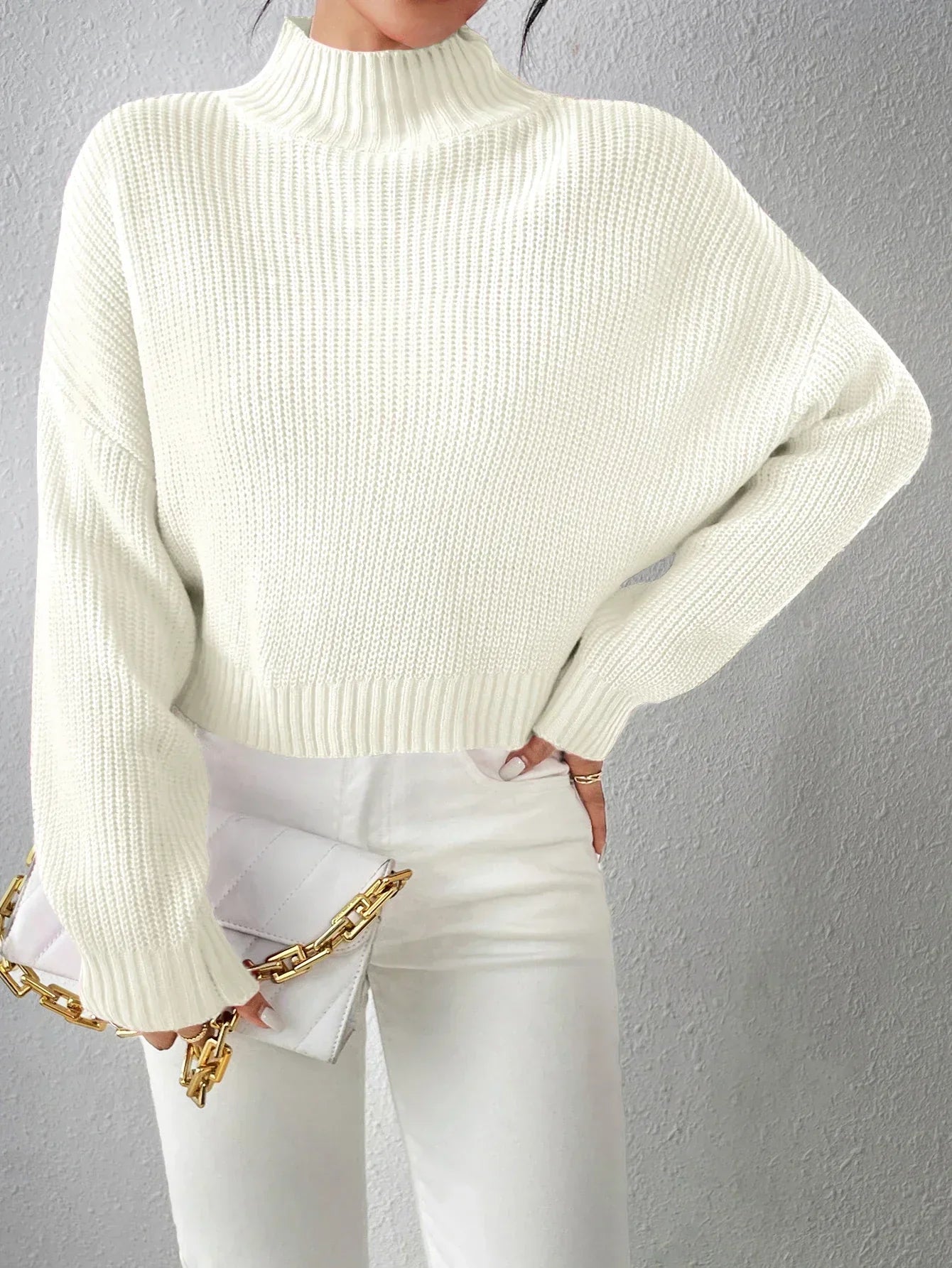 Kara Ribbed Knitted Sweater