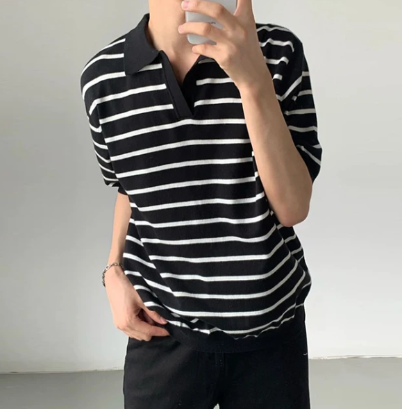 Collin Striped Polo Shirt